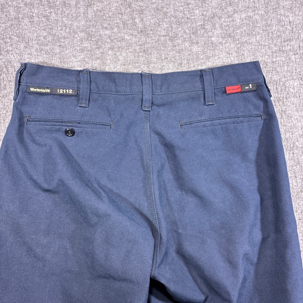 Workrite FR Work Pants Mens 32x30‎ Navy Blue Nomex Flame Resistant 402NX75MN